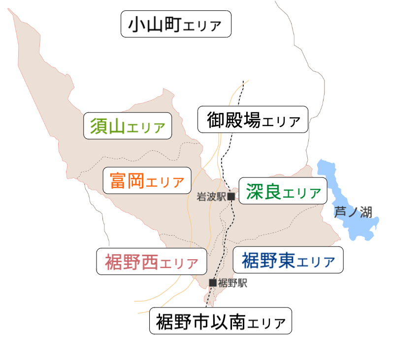 駿河住宅裾野市物件エリアマップ